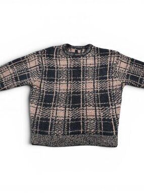 Skims cozy hoodie plaid pullover size medium Sweater